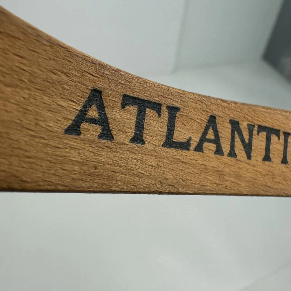 Vtg Tan Wooden Hotel Dennis Atlantic City New Jersey NJ Clothing‎ Jacket Hanger